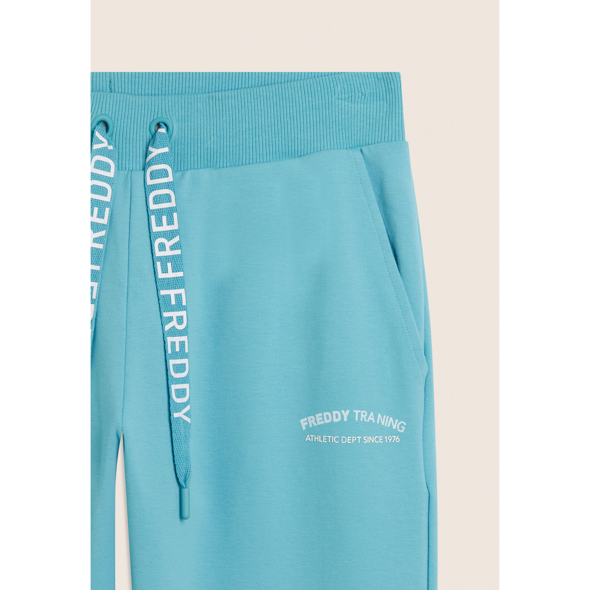 Pantaloni 7/8 con Spacchi Laterali sul fondo e Logo FREDDY