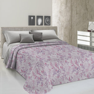 Copriletto di cotone Vittoria rosa 100% cotone