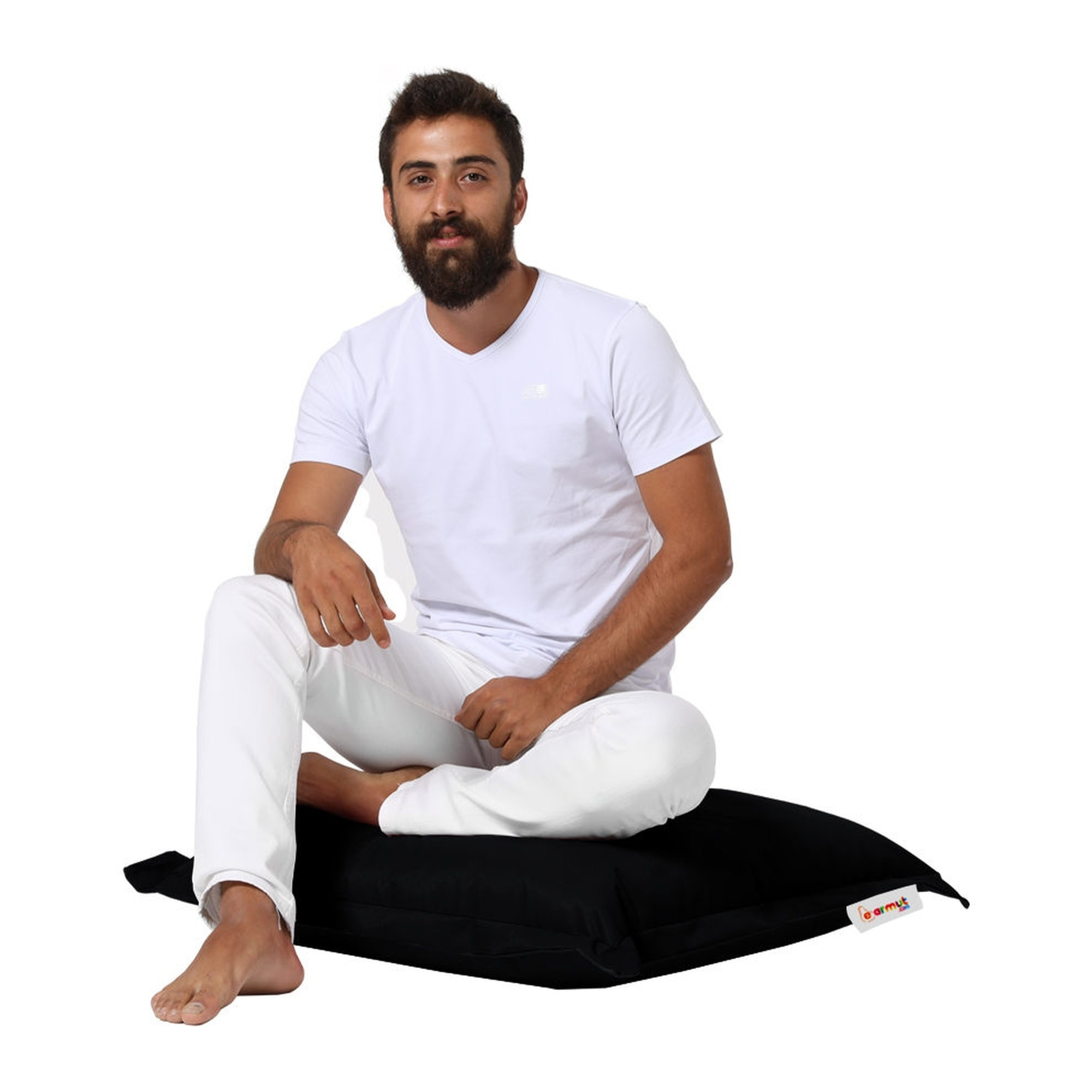 Cojín pouf 70x70 - negro