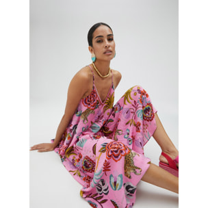 Vestito lungo con stampa