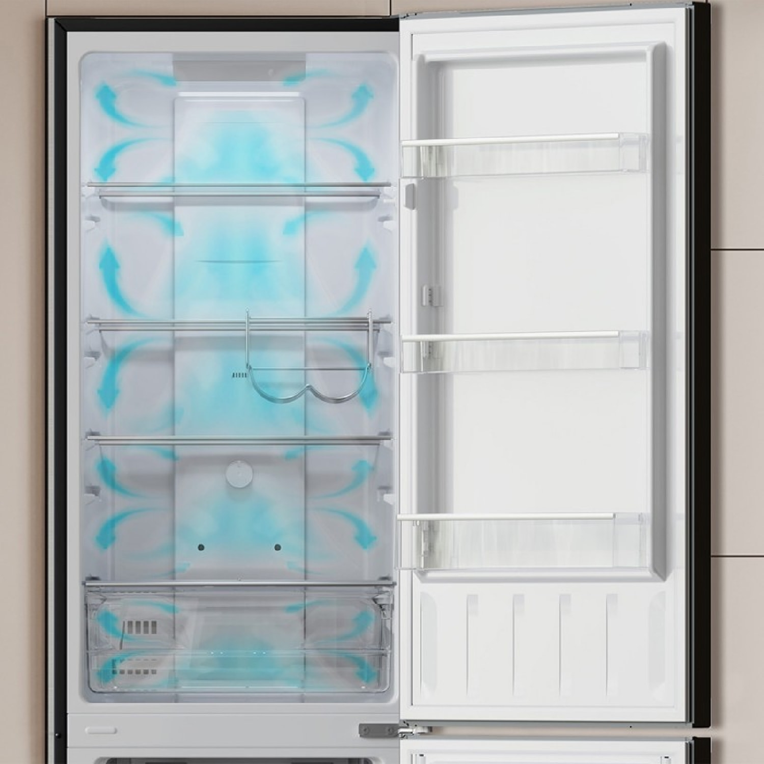 Cecotec Frigorífico combi Bolero CoolMarket Combi 250 Dark E