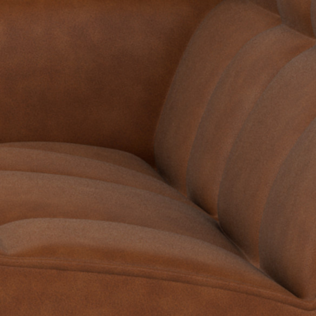 Alya - canapé modulable d'angle réversible 4 places en simili - Cognac