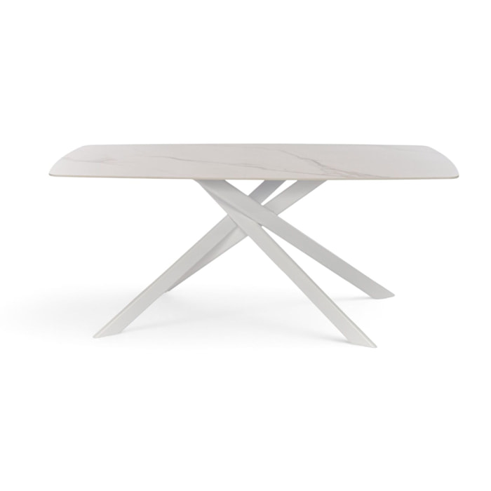 Tavolo SAINT FLORENT in ceramica finitura calacatta oro 180x90x76 cm