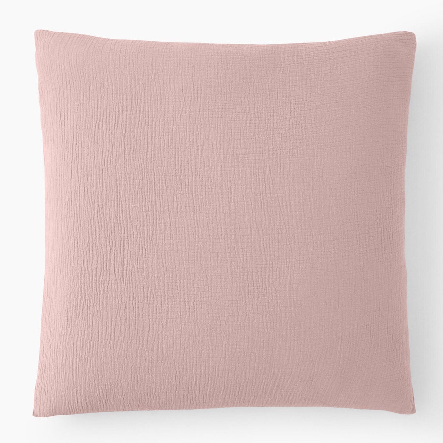 Paire de taies d'oreiller gaze de coton rose lotus