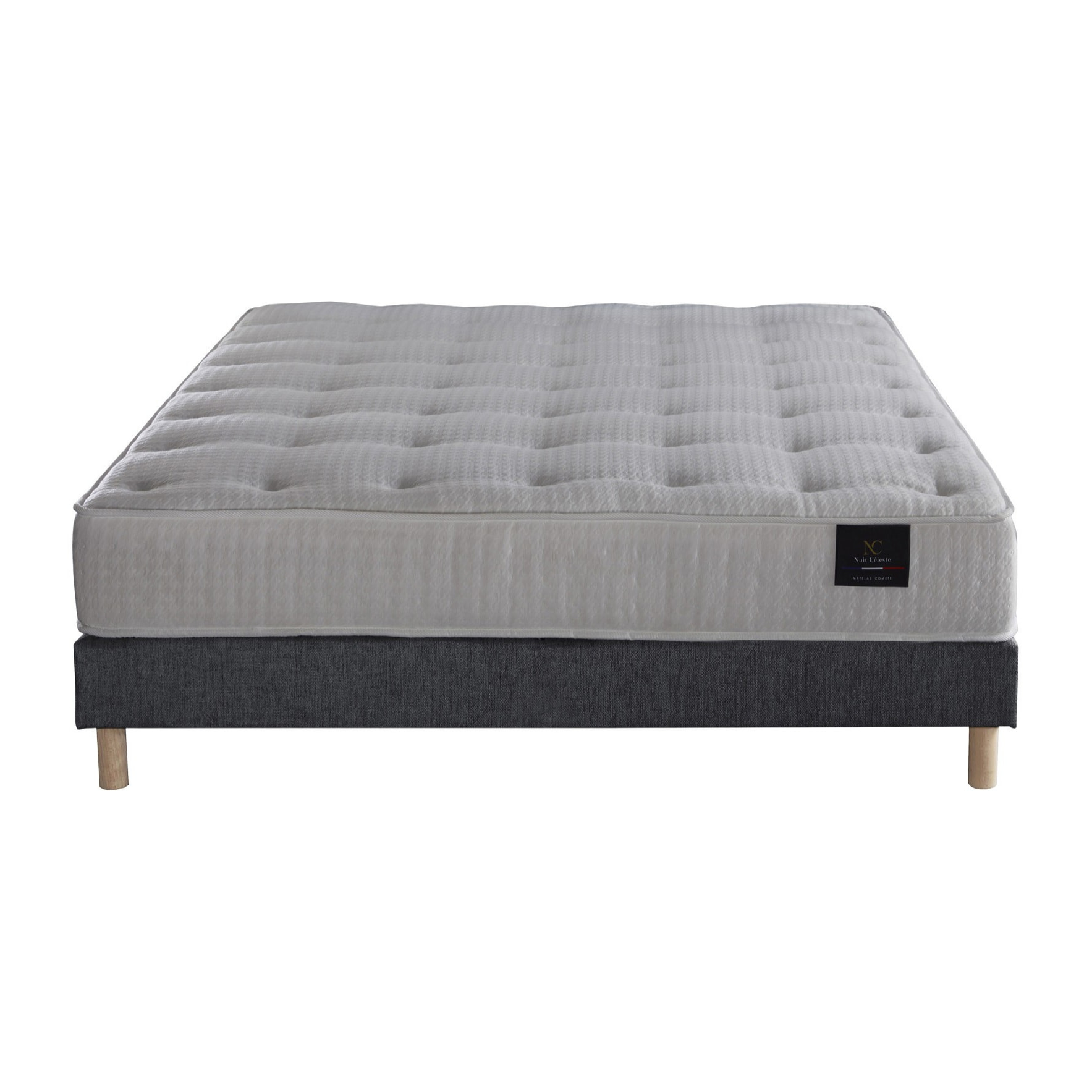 Ensemble matelas ressorts PULSAR, mémoire de forme + sommier 11 cm