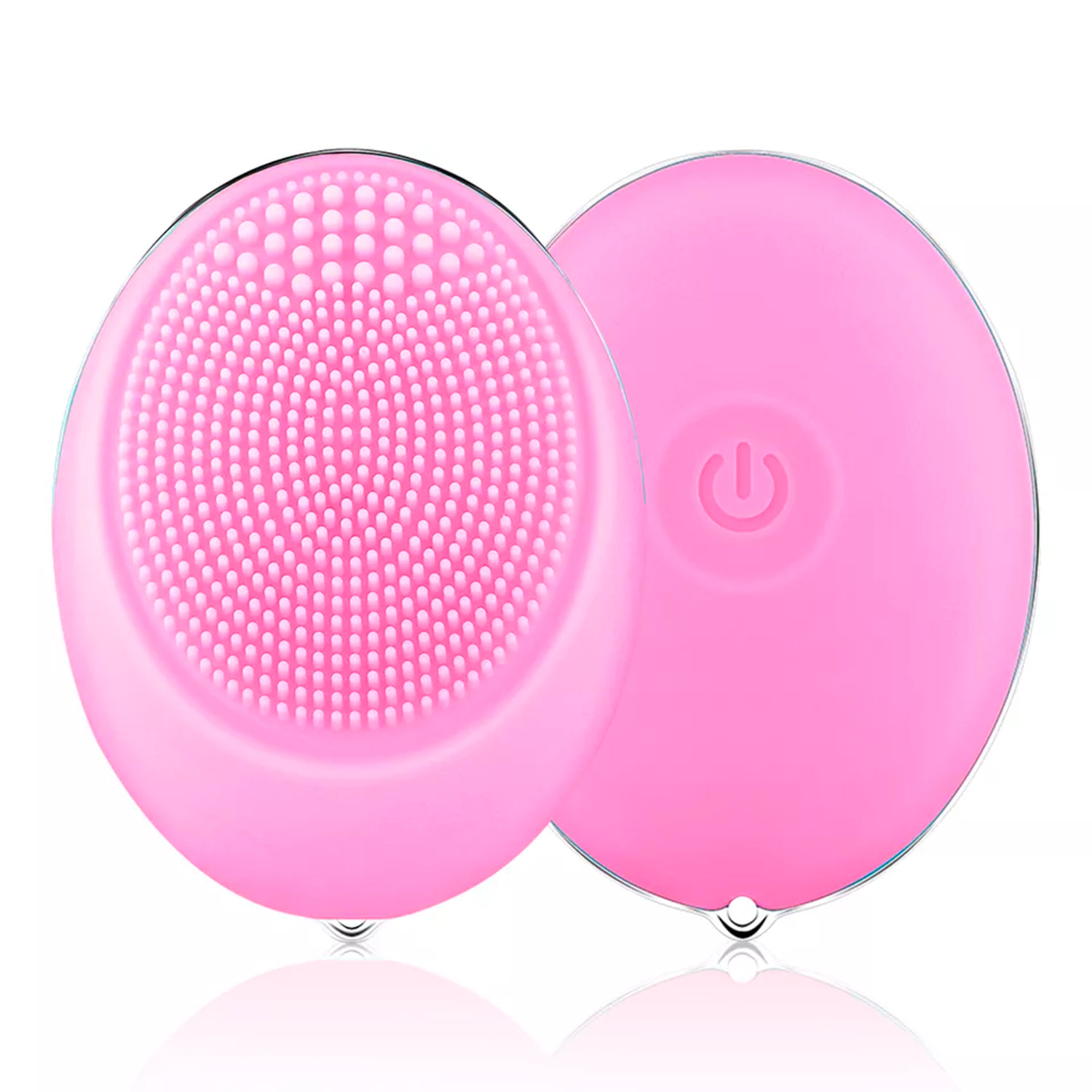 Micro spazzola elettrica in silicone per la pulizia e il massaggio del viso. Batteria integrata, fino a 110 utilizzi.