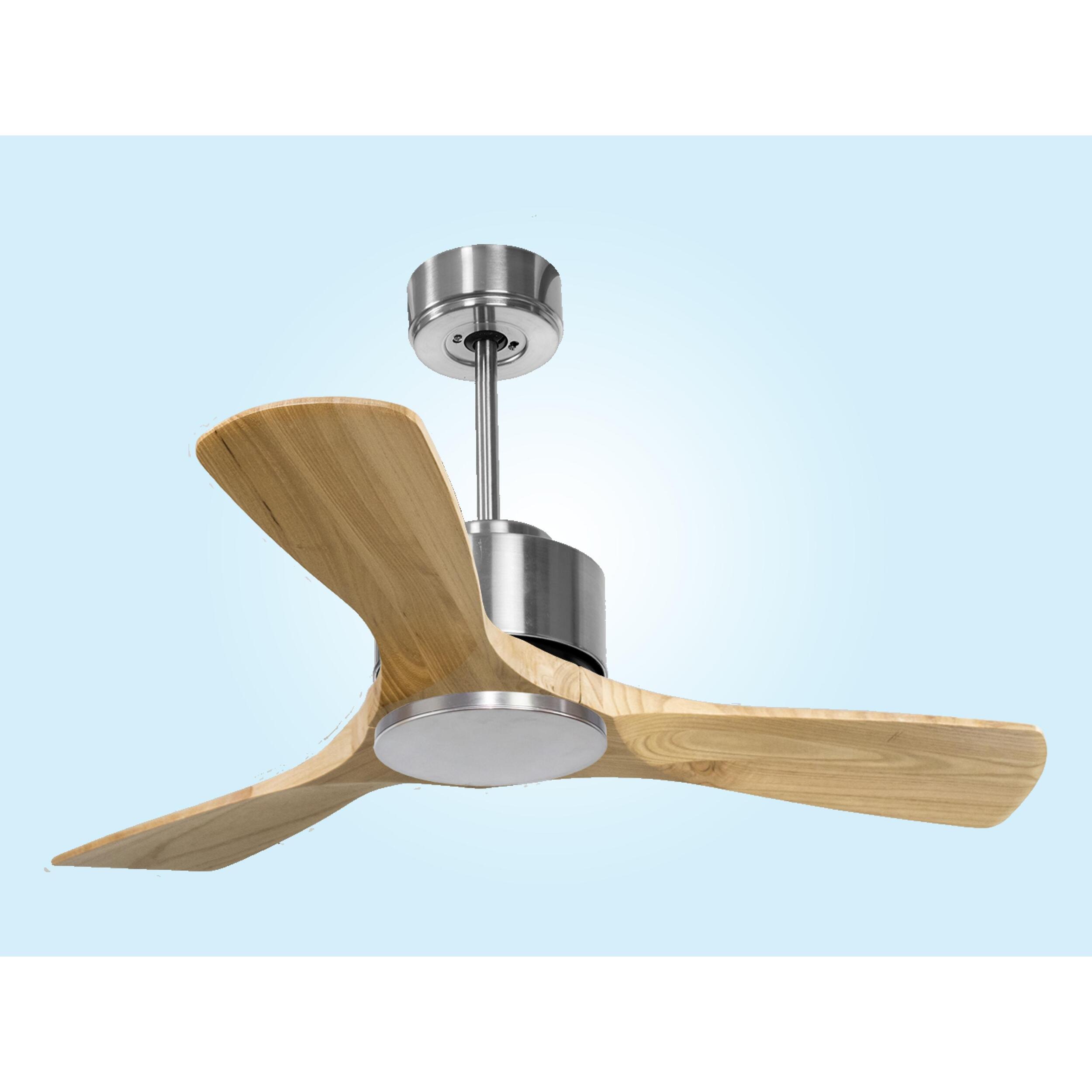 Ventilateur de plafond ø106 cm avec Wifi Réversible Hypersilence 40   W Argent