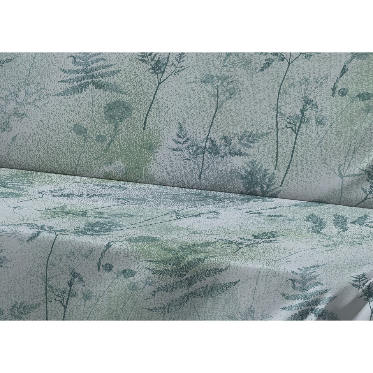 Telo Arredo Copritutto Grand Foulard Copridivano Copriletto 100% Cotone Disegno Soffione Verde
