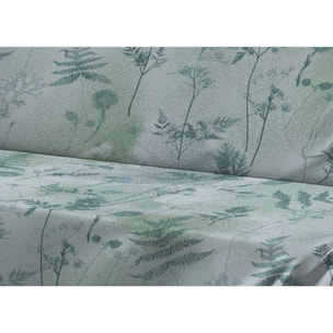 Telo Arredo Copritutto Grand Foulard Copridivano Copriletto 100% Cotone Disegno Soffione Verde