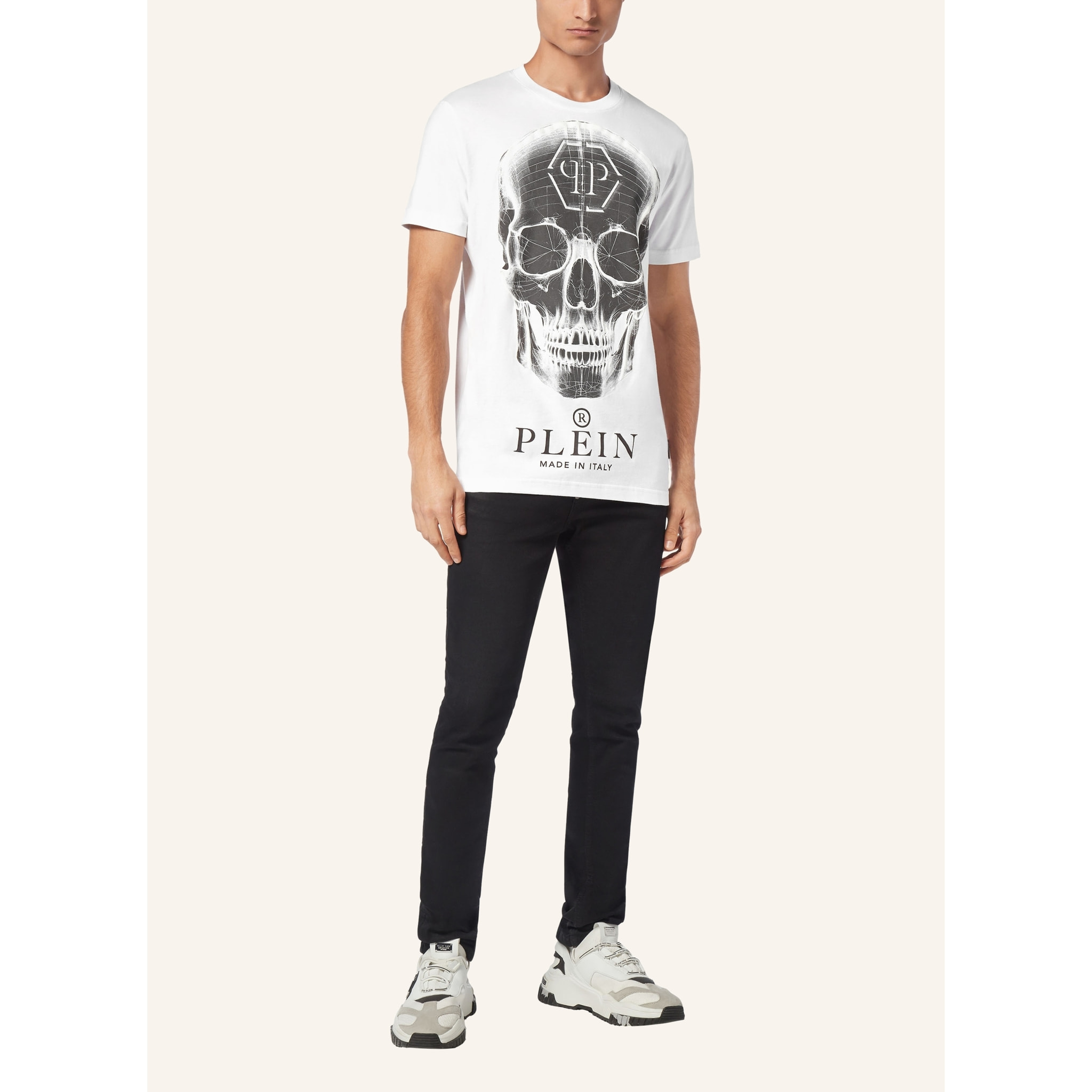 PHILIPP PLEIN T-Shirt Round Neck SKULL