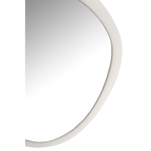 J-Line miroir mural - métal/verre - blanc - small - Ø 60.5 cm