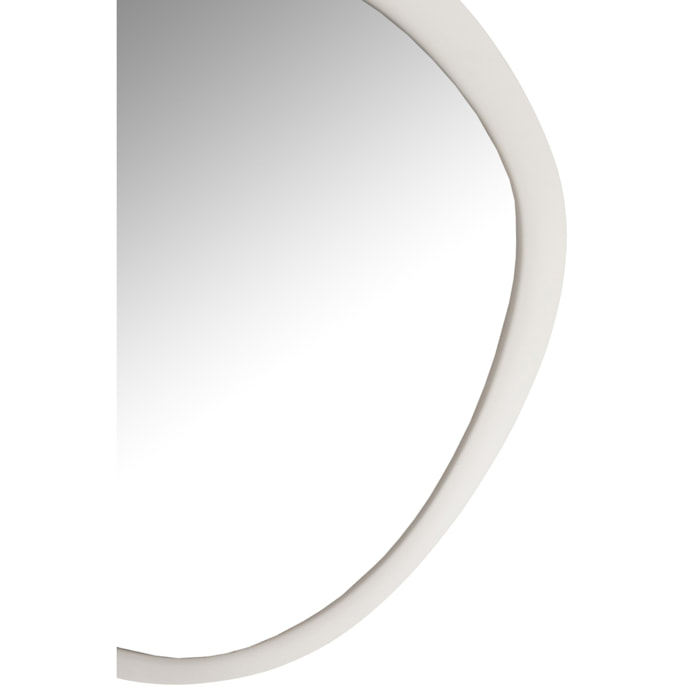 J-Line miroir mural - métal/verre - blanc - small - Ø 60.5 cm