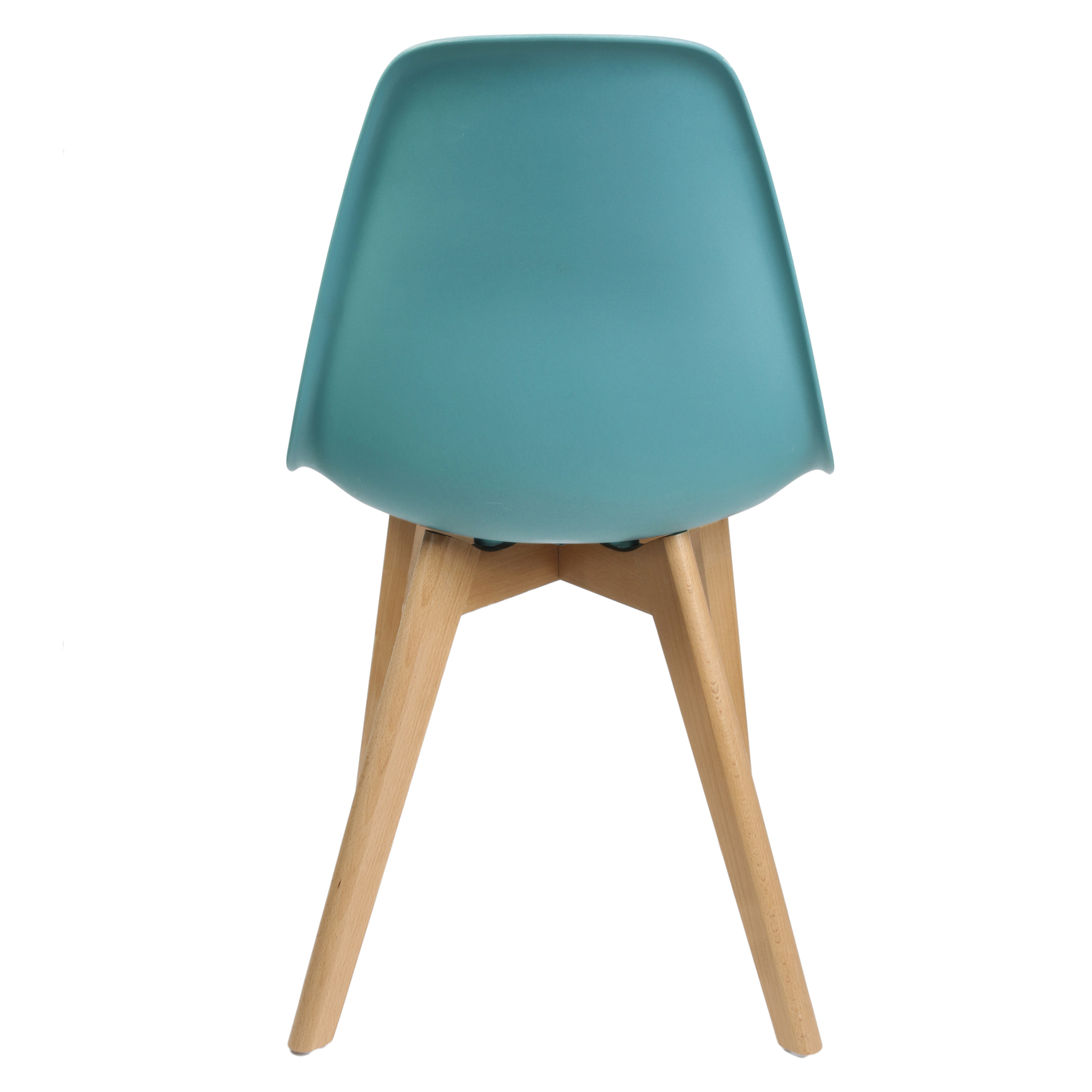 Chaise Scandinave Coque Bleu Celadon - Lot De 2