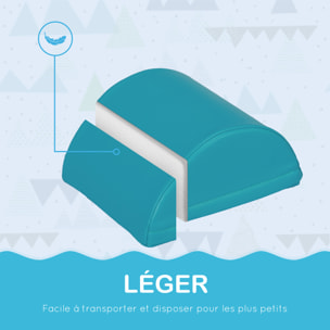 11 blocs de construction en mousse XXL - modules de motricité - jouets éducatifs - certifiés normes EN71-1-2-3 - mousse EPE revêtement PU gris