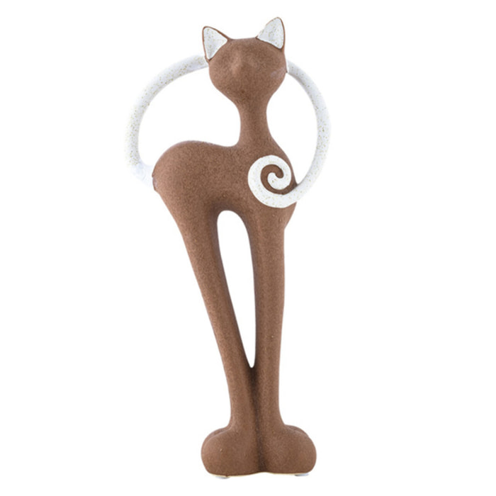 Gatto con cerchio Zafferano