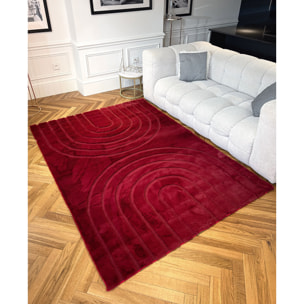 ALASKA - Tapis doux à motif arc rouge