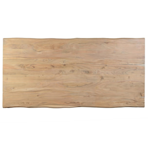 Mesas de Comedor de Madera de Acacia 200 Cm Estilo Rústico Moderno