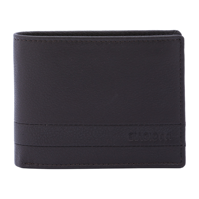 Portafoglio  da uomo In Vera pelle Made in Italy 9,5x12x3 cm