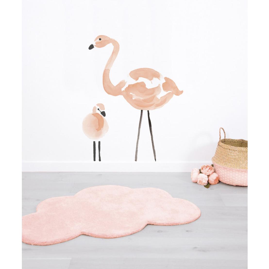 Sticker Lilipinso Flamands Roses 64 x 85 cm