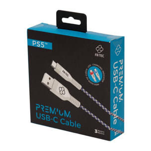 Cable Usb 2.0 Fr-Tec Premium Led Para Ps5/ Usb Tipo-C Macho