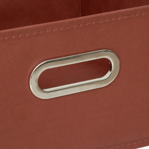 Panier velours 31x15cm "Mix N' Modul" terre de sienne
