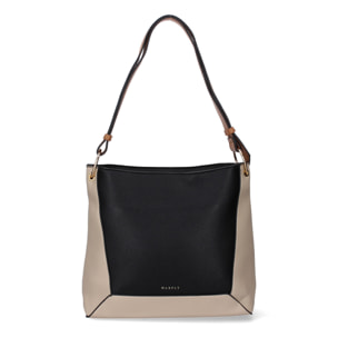 Bolso de hombro para mujer, diseño moderno elegante, compartimento principal con cremallera.