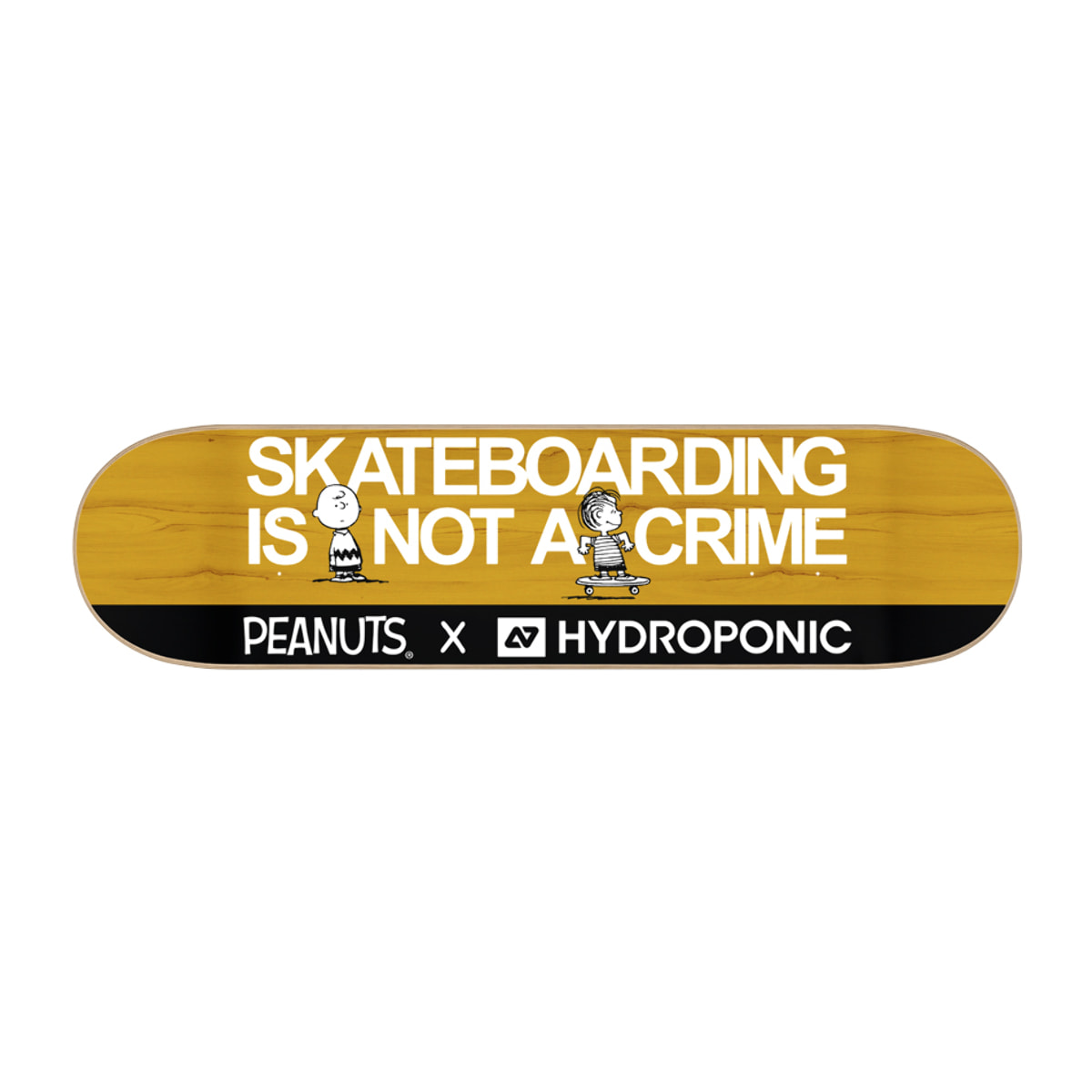 Tabla de skate Hydroponic PEANUTS NOT A CRIME YELLOW