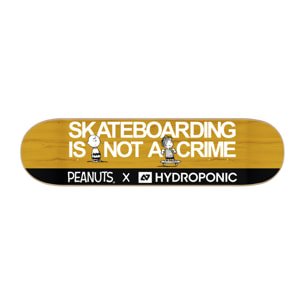 Tabla de skate Hydroponic PEANUTS NOT A CRIME YELLOW