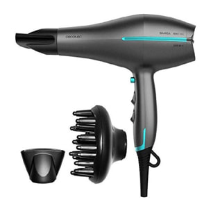 Cecotec Secador de Pelo Iónico Bamba IoniCare 5300 Maxi Aura Black. 2200 W Motor