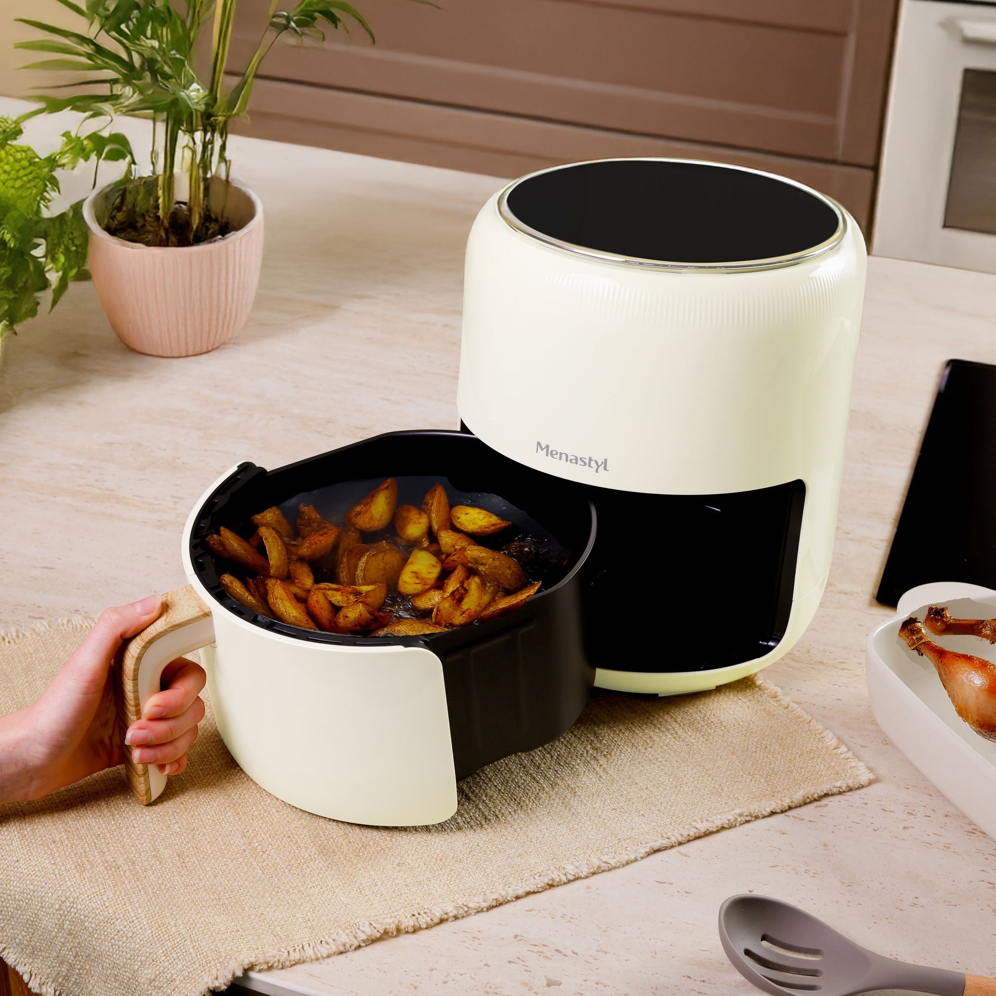 Friteuse sans huile 4,5L crème COLORAMA