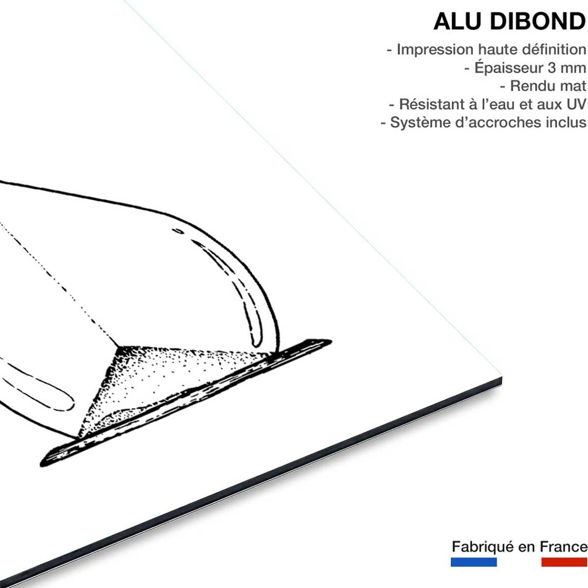 Tableau sablier landais Tableau alu Dibond