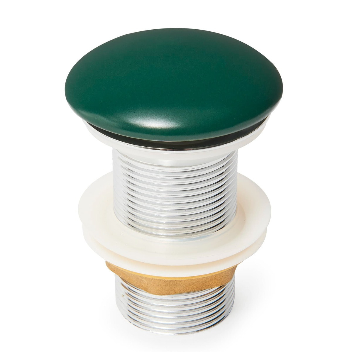 Bonde à écoulement libre Infinitio 5/4" sans trop-plein pour lavabos et vasques, vert profond mat (PZATKADGEM)