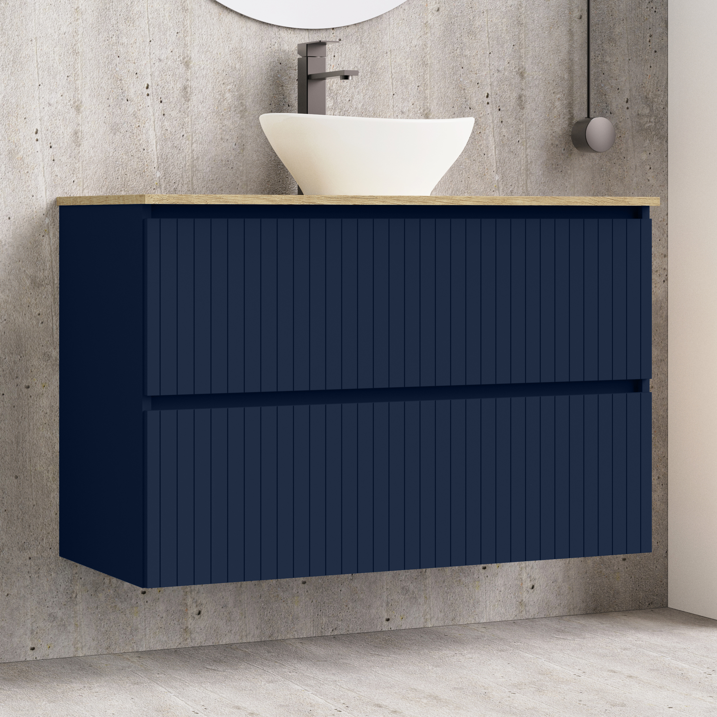 Conjunto de baño Hali Alday, 100 cm, Navi Blue