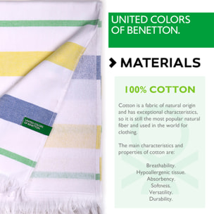 hamman- fouta  azul/amarillo  benetton