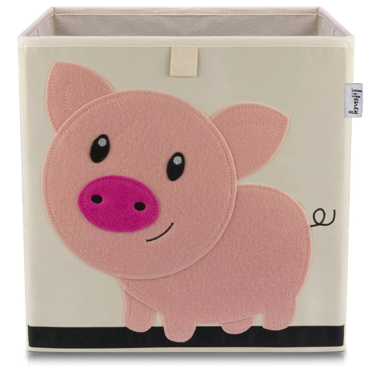 Boîte de rangement en tissu pour enfant "cochon", compatible Ikea Kallax Lifeney