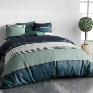 Parure Housse De Couette 3pcs 100% Coton 57 Fils Antika