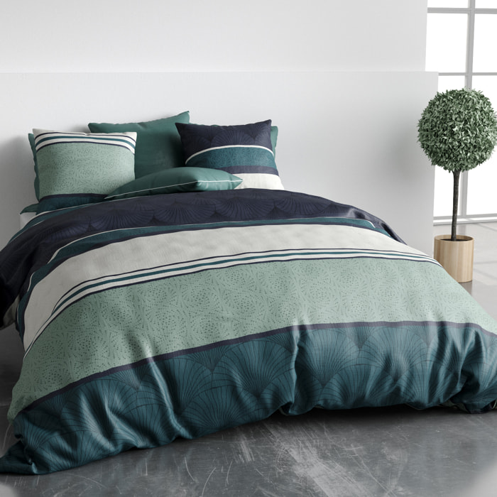 Parure Housse De Couette 3pcs 100% Coton 57 Fils Antika