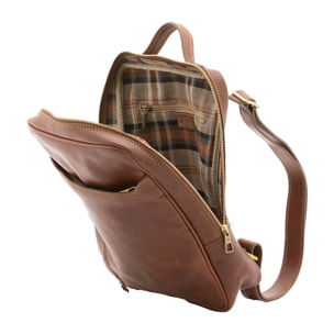 Zaino  unisex In Vera pelle Made in Italy 27x36x8 cm