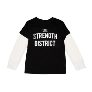 Camiseta de manga larga plateada para niños