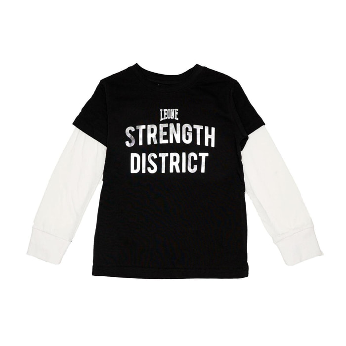 Camiseta de manga larga plateada para niños