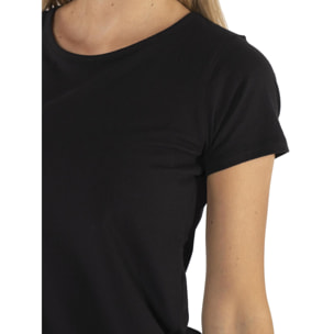 Camiseta de manga corta para mujer con placa Leone 1947 Never Without