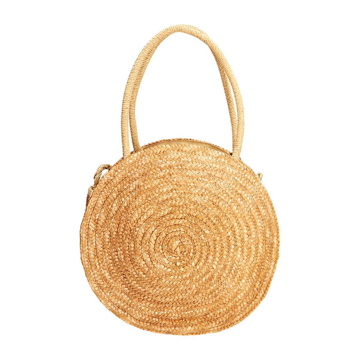 Sac de mer rond beige en paille