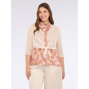 Fiorella Rubino - Coprispalle in tulle - Beige