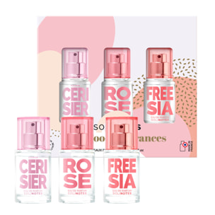 Fleur de Cerisier - Rose - Freesia  - Coffret Eau de Parfum 3x15 ml