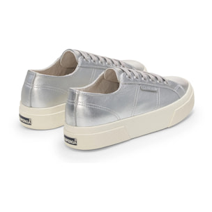 Scarpe da donna Superga Grigio 2740 Platform Pearl Leather