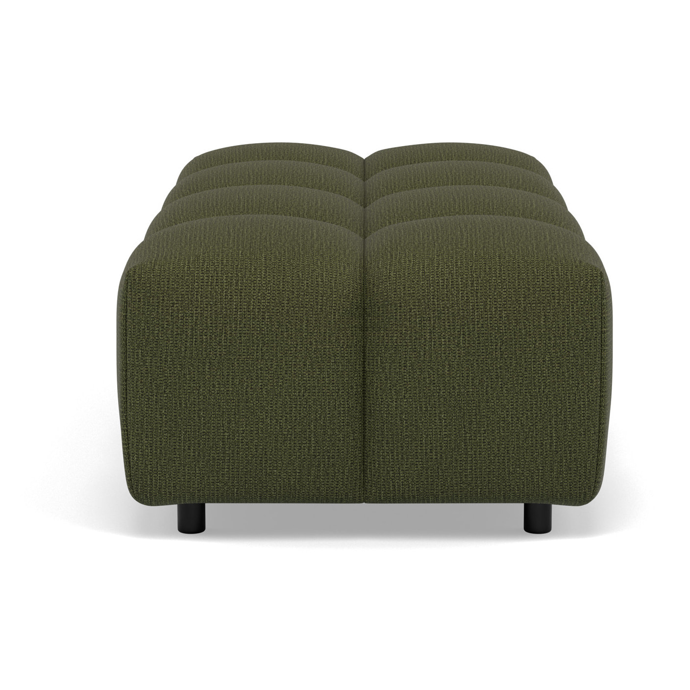Adelaide - pouf en tissu texturé - Vert