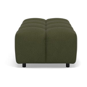 Adelaide - pouf en tissu texturé - Vert