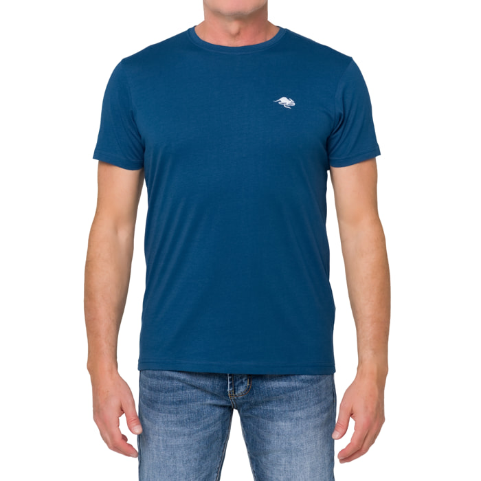 T-shirt in cotone 180 gr Hot Buttered Mistral blu chiaro
