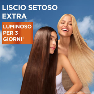 Balsamo Lisciante Fructis Lisci Cheratina per Capelli Crespi con Olio Argan Liscio Setoso Luminoso - Flacone da 200ml