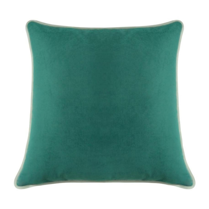 Cuscino decorativo interno in ciniglia 60X60 verde scuro